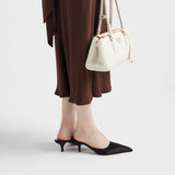 Satin crepe midi-dress