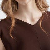 Satin crepe midi-dress