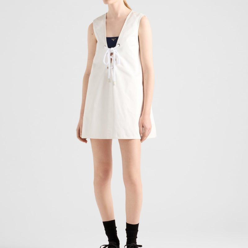 Old satin mini-dress