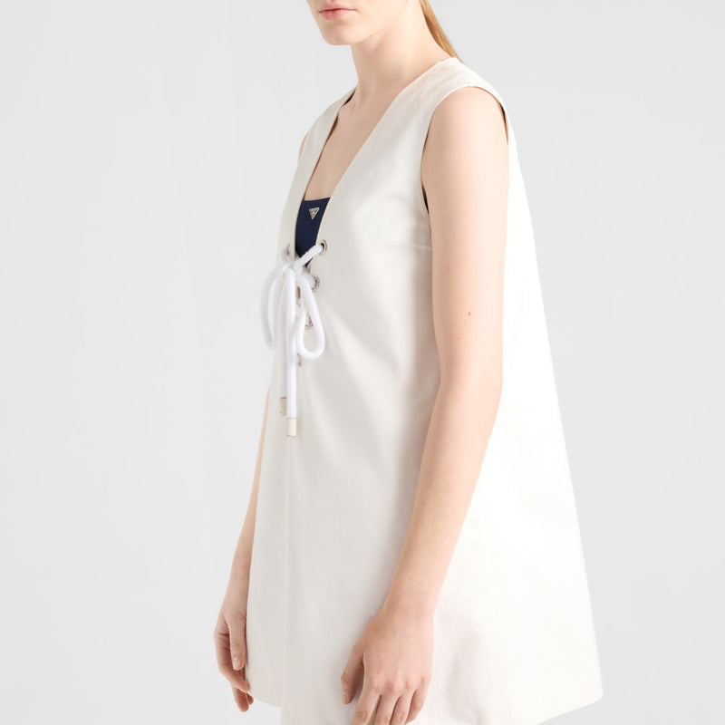 Old satin mini-dress