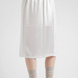 Poplin and satin dress