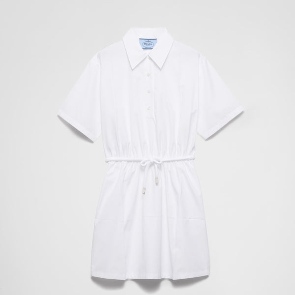 Poplin mini-dress