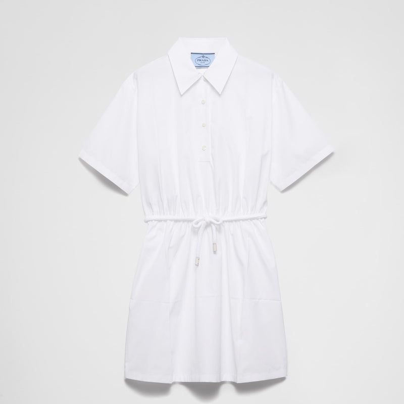 Poplin mini-dress