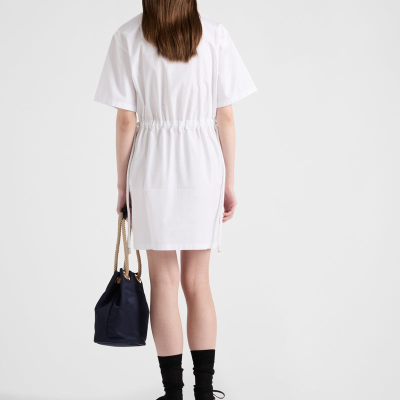 Poplin mini-dress
