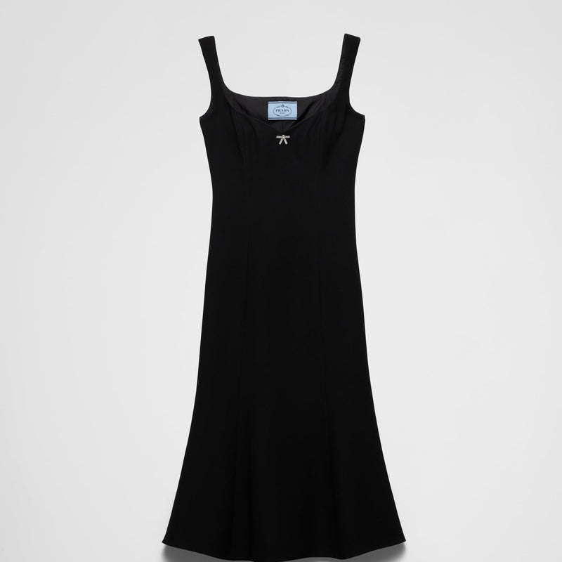 Embroidered cady dress