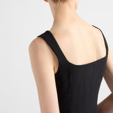 Embroidered cady dress