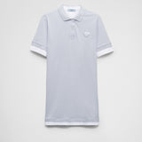 Piqué and jersey dress