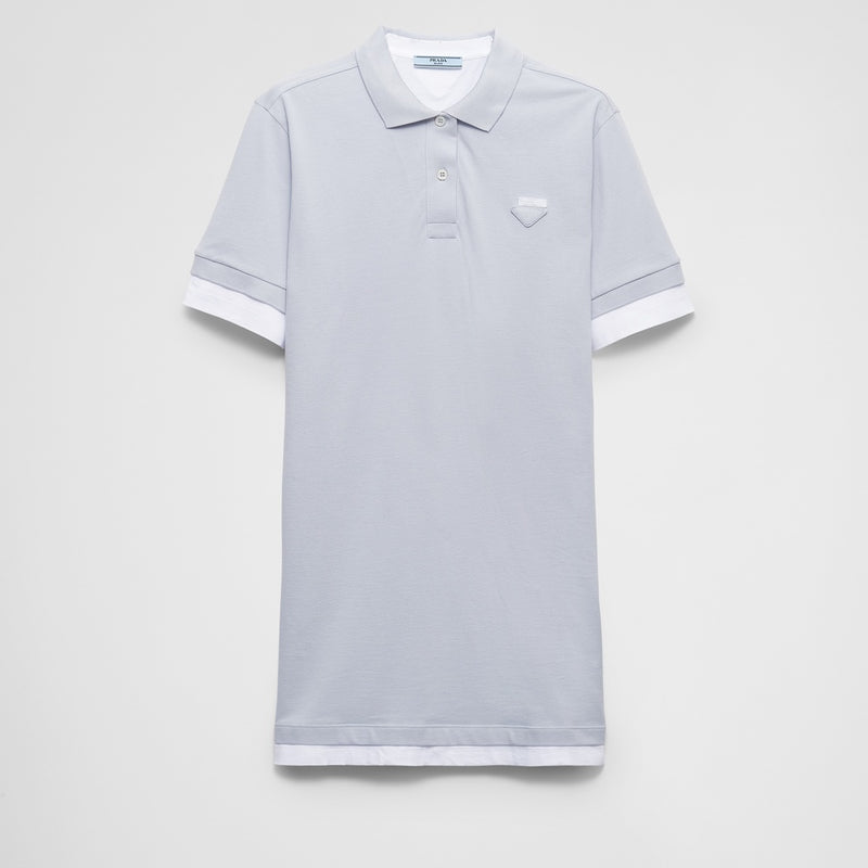 Piqué and jersey dress