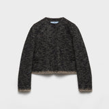 Single-breasted double tweed jacket