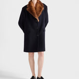 Single-breasted cloth coat
