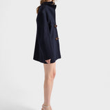 Shetland wool jacket with jewel buttons