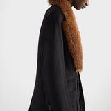 Double-breasted double cashwool coat