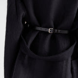 Single-breasted double velour caban jacket