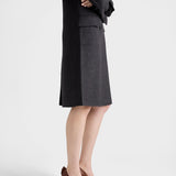 Double-breasted double cashwool coat