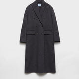 Double-breasted double cashwool coat