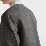 Single-breasted Princes of Wales mouliné jacket