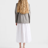 Single-breasted checked grisaille jacket