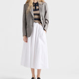 Single-breasted checked grisaille jacket