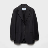 Single-breasted gabardine jacket