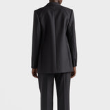 Single-breasted gabardine jacket