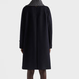 Single-breasted double loden coat