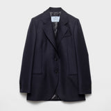 Single-breasted chevron jacket