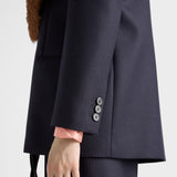 Single-breasted chevron jacket