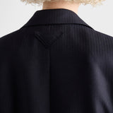 Single-breasted chevron jacket