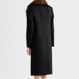 Double-breasted cashmere coat