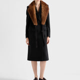Double-breasted cashmere coat