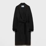 Single-breasted double cashwool coat