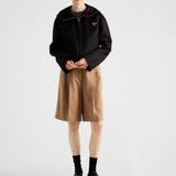 Lightweight cashgora blouson jacket