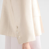 Single-breasted silk and wool jacket