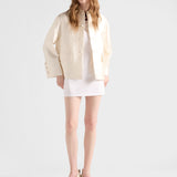 Single-breasted silk and wool jacket