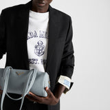 Single-breasted kid mohair jacket