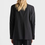 Single-breasted jacket in superfine wool