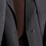 Single-breasted jacket in superfine wool