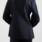 Double-breasted kid mohair jacket