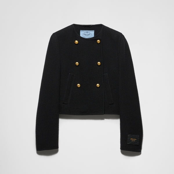 Double-breasted twill jacket