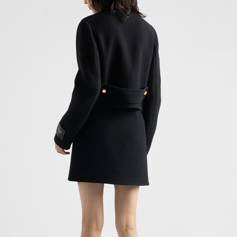 Double-breasted twill jacket