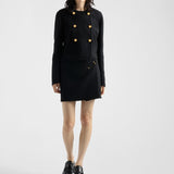 Double-breasted twill jacket