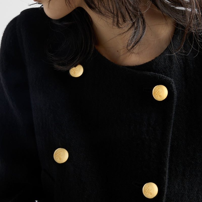 Double-breasted twill jacket