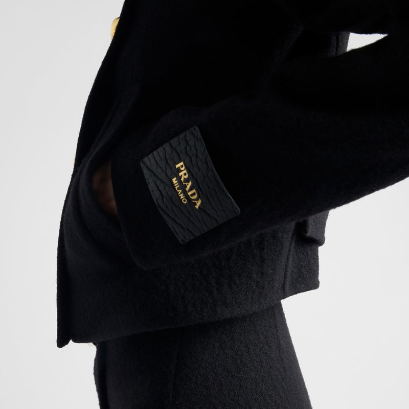 Double-breasted twill jacket