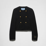 Double-breasted twill jacket