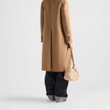 Single-breasted cashgora coat