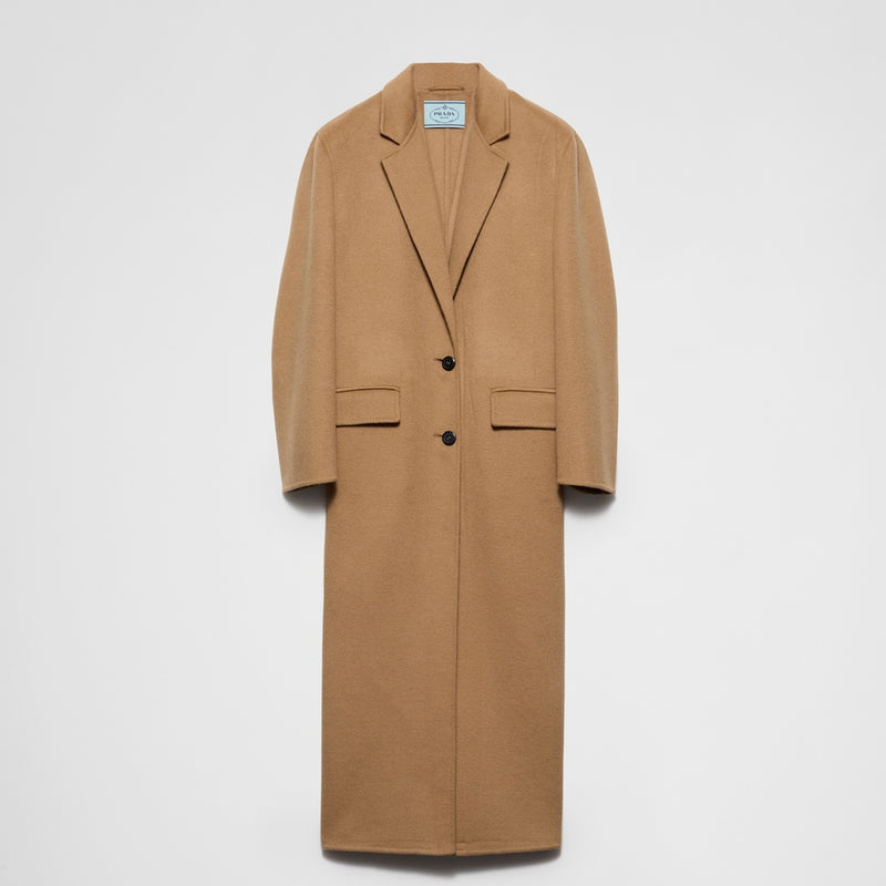 Long cashgora coat