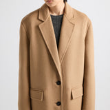 Long cashgora coat