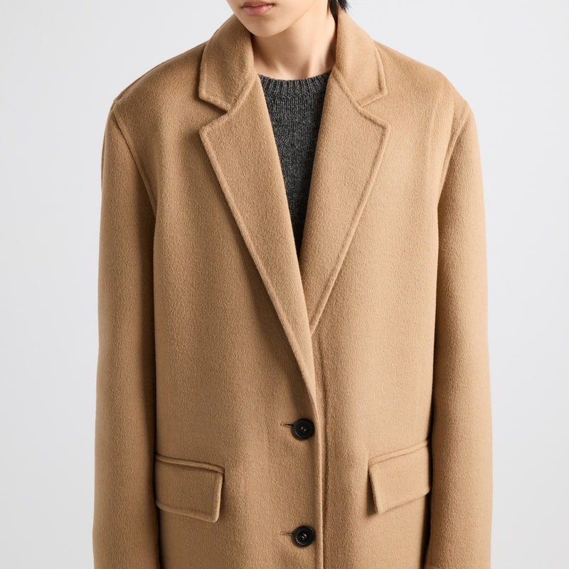 Long cashgora coat
