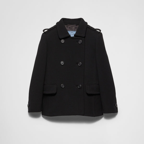 Double-breasted natté jacket