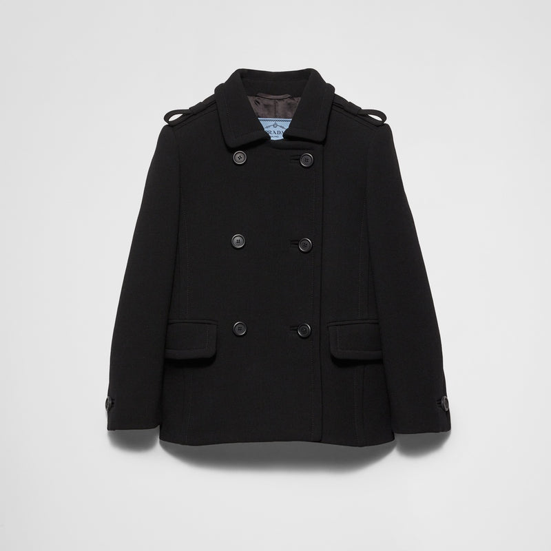 Double-breasted natté jacket